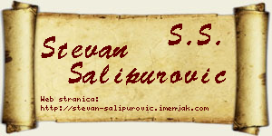 Stevan Šalipurović vizit kartica